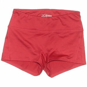Mizuno Red High-Waist Performance Shorts